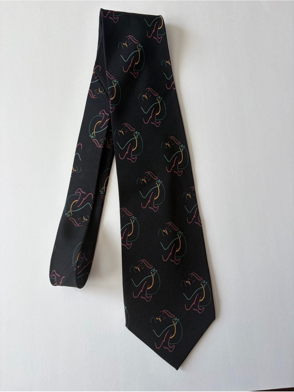 John Lennon Artwork silk tie